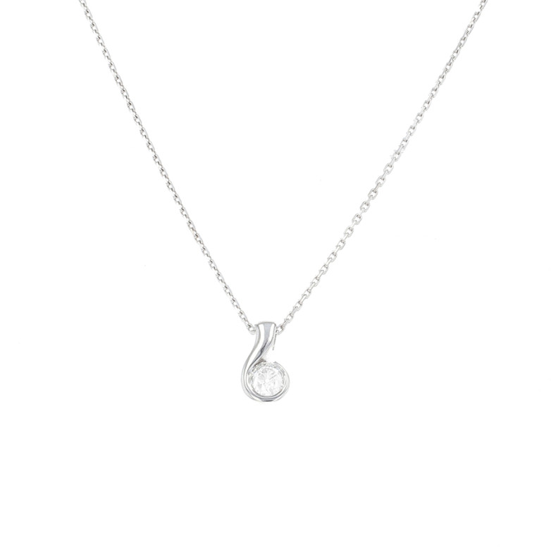 Collier vintage diamant 0.80 carat or blanc 6.03g Comme neuf -  reconditionné disponible sur Gemme Les Bijoux
